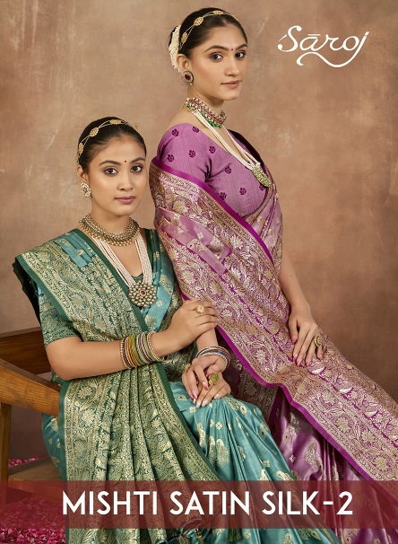 Mishti Satin Silk Vol 2 By Saroj Satin Occasion Wear Pattu Saree Online Wholesale